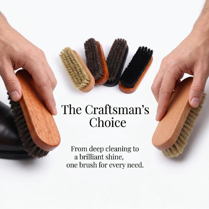 1PC 나무 신발 브러쉬 말털 가죽 신발을 위한 부드러 - Shoe Cleaning Brush 리뷰 및 가격