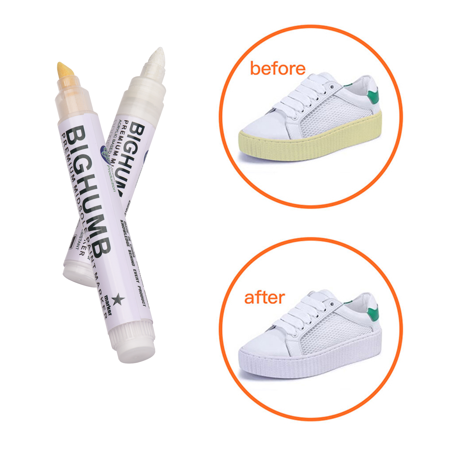 펜 BIGTHUMB 프리미엄 미드솔 페인트 마커 스니커 - Sneaker Care Spray 리뷰 및 가격